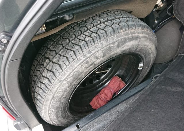 12 Mercedes Wagon spare tire