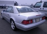 1996 Benz trunk,silver body,rear left view,Japan Car Direct,used Mercedes Benz SL500