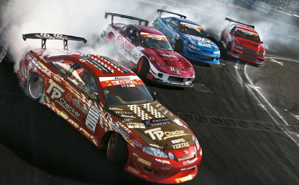 The first FIA Intercontinental Drifting Cup - Drifting in Odaiba Tokyo