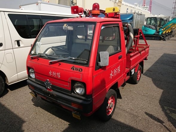 Mini truck firetruck low mileage excellent condition buy from Japan import export