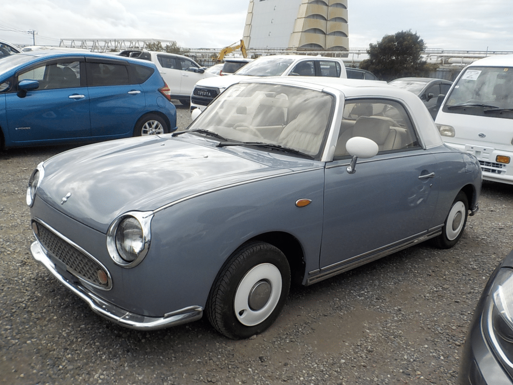 Nissan Figaro, Used Nissan Figaro, Import Nissan Figaro, Japan Import Nissan Figaro, Kei Car, Retro Car, Japanese Import Car, Used Kei Car, Used Retro Car, Collectible Car, JDM Car, Japan Car Direct