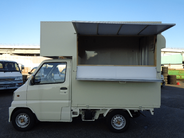 Mitsubishi Minicab Food Truck, Mini Food Truck, Compact Mobile Kitchen, Minicab Truck Conversion, Import Minicab Food Truck, Food Truck Specifications, Small Business Food Truck, Mobile Catering Vehicle, Minicab Food Truck for Sale, Japan Car Direct