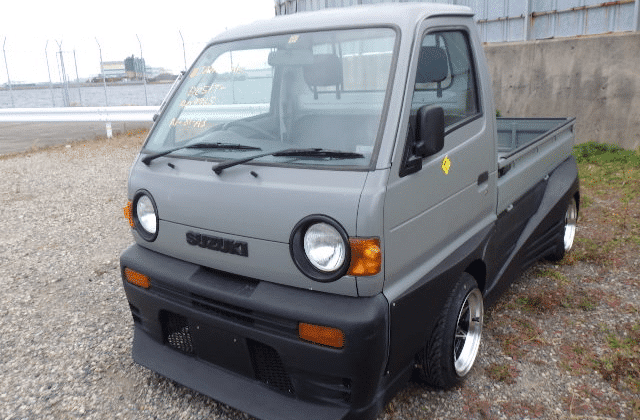 Suzuki Carry, Kei Truck, Utility Vehicle, Small Commercial Vehicle, Body Kit, Bucket Rims, Mini Truck, Versatile Transporter, Reliable Workhorse, Japan Car Direct