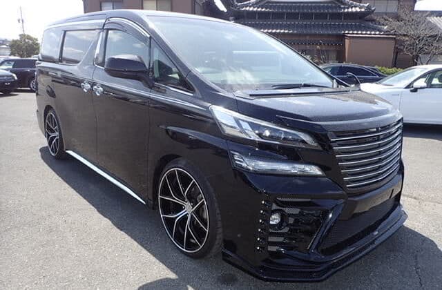 Modified Toyota Vellfire, Custom Body Kit Vellfire, Black Toyota Vellfire, VIP Van Japan, Luxury JDM Van, Used Toyota Vellfire for Export, Import Toyota Vellfire, Japanese Domestic Market Van, JDM Luxury MPV, Japan Car Direct