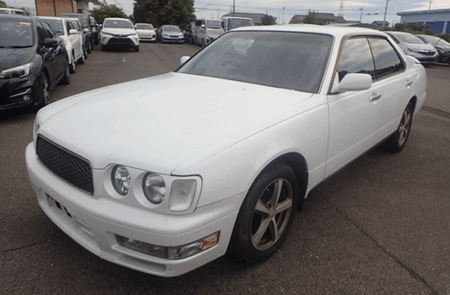 Nissan Gloria, JDM Luxury Sedan, Y33 Gloria, Classic Japanese Car, VIP Style, Rear Wheel Drive Sedan, Used Nissan From Japan, Import JDM Sedan, Buy Cars From Japan Auction, Japan Car Direct
