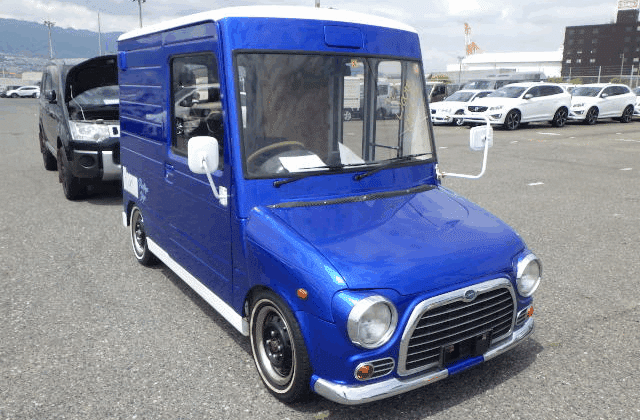 Daihatsu Mira Walkthrough, Japanese Kei Van, Retro Kei Van Japan, Buy Mira Van Japan, Mini Delivery Van Japan, Compact Utility Van, Import Kei Vans USA, Used Kei Van Japan, Walkthrough Van For Sale, Japan Car Direct