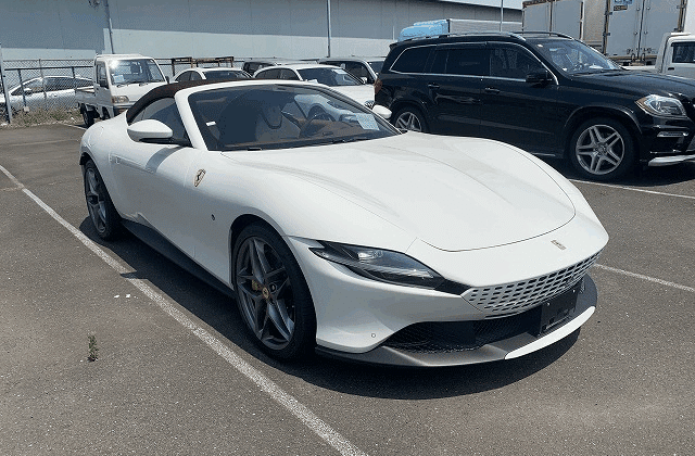 Ferrari Roma, Modern Ferrari Coupe, Grand Touring Supercar, Ferrari V8 Turbo, Luxury Sports Car Japan, Exotic Car Export Japan, Buy Used Supercars From Japan, Premium Cars Japan Auction, Japanese Ferrari For Sale, Japan Car Direct