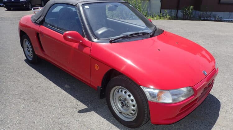 Honda Beat, Red Honda Beat, JDM Kei Car, Used Honda Beat Japan, Buy Honda Beat, Kei Sports Car Japan, Import Honda Beat, Japanese Roadster, Japan Car Auction Honda, Japan Car Direct, PP1