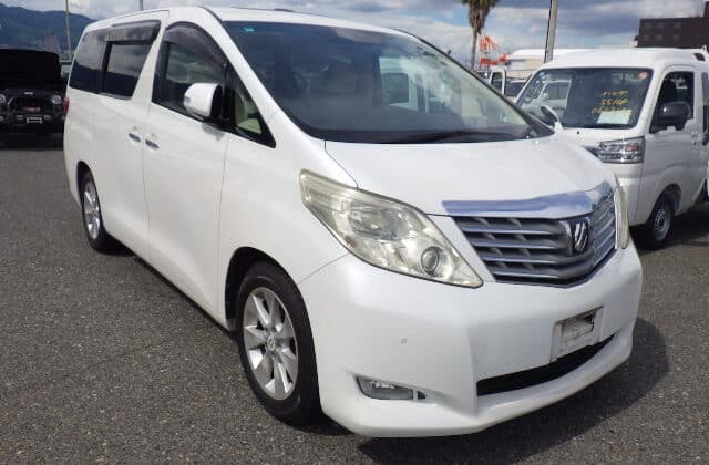 Toyota Alphard, White Toyota Alphard, Used Alphard Japan, JDM Luxury Van, Buy Toyota Alphard, Import Alphard Van, Japanese MPV Auction, Toyota Alphard Export, Luxury Van Japan, Japan Car Direct