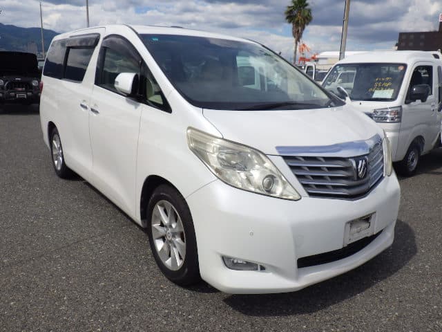 Toyota Alphard, White Toyota Alphard, Used Alphard Japan, JDM Luxury Van, Buy Toyota Alphard, Import Alphard Van, Japanese MPV Auction, Toyota Alphard Export, Luxury Van Japan, Japan Car Direct