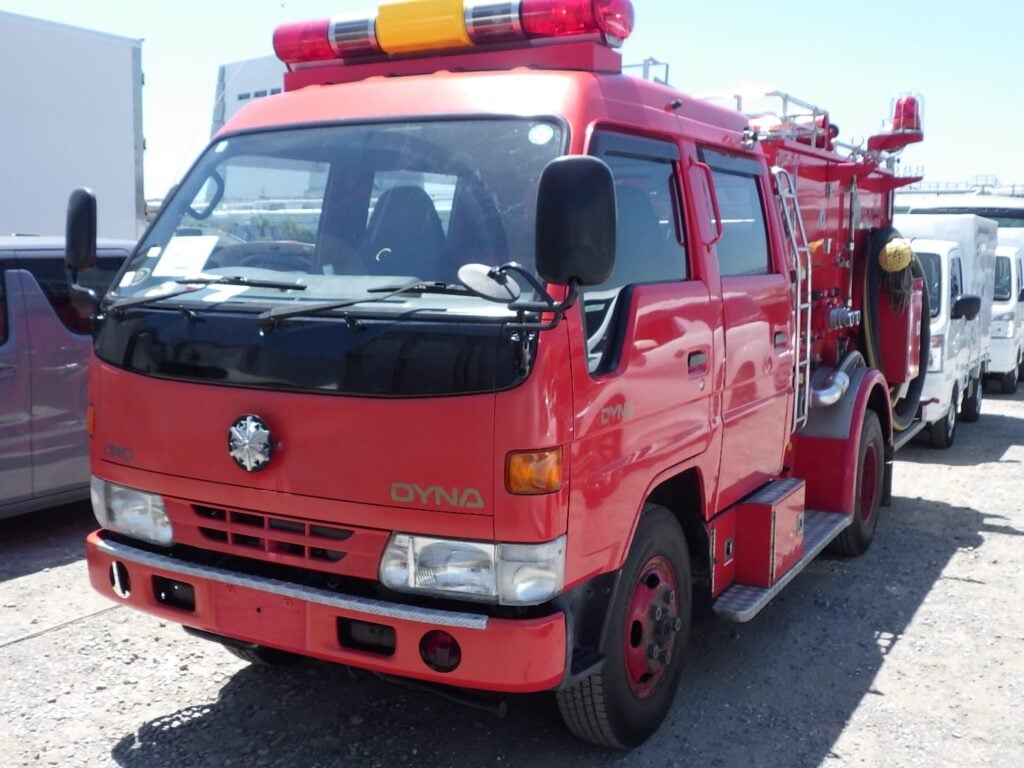 Toyota Dyna Fire Truck, Japanese Fire Truck For Sale, JDM Fire Truck, Import Trucks From Japan, Buy Used Trucks Japan, Japan Car Auctions, Classic Japanese Trucks, Export Trucks From Japan, Used Commercial Vehicles Japan, Japan Car Direct