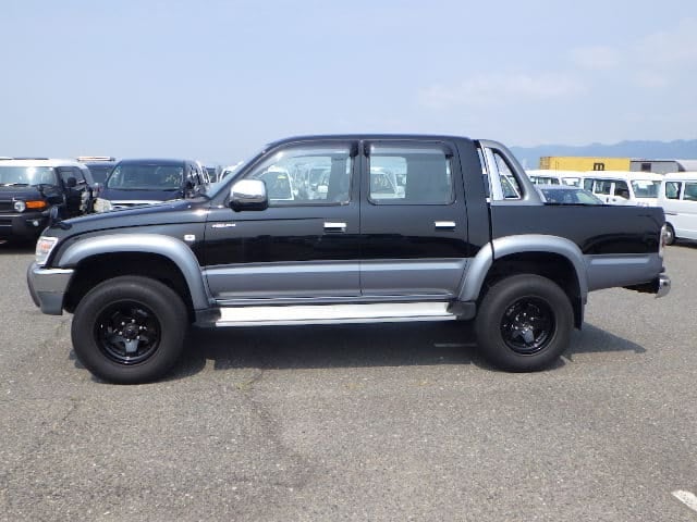 Toyota Hilux, Black Toyota Hilux, Used Hilux Japan, JDM Pickup Truck, Buy Toyota Hilux, Import Toyota Hilux, Japanese Truck Auction, Hilux Surf Export, Toyota Pickup Japan, Japan Car Direct