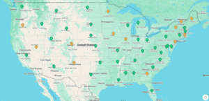 Kei truck, map, U.S. States, legalization