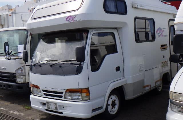 Isuzu Elf, Elf Camper, Isuzu Motorhome, Used Isuzu Camper, Isuzu JDM Camper, Isuzu Elf Auction, Import Isuzu Camper, Japanese Campers, Japanese Car Auctions, Japan Car Direct