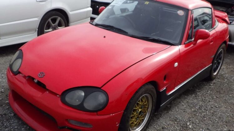 Suzuki Cappuccino (30 Oct 2025) Suzuki Cappuccino, JDM Kei Car, Lightweight Sports Car, Turbo Roadster Japan, Used Suzuki Cappuccino, Import Kei Cars Japan, Classic JDM Cars, Buy Cars From Japan, Japanese Car Auctions, Japan Car Direct