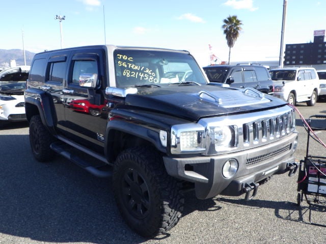 Hummer H3, Used Hummer H3, Hummer H3 Black, Hummer H3 Lifted, Hummer H3 Off Road Tyres, Japan Used Car Auctions, H3 Import From Japan, Used Cars Export Japan, Export Cars From Japan, Japan Car Direct