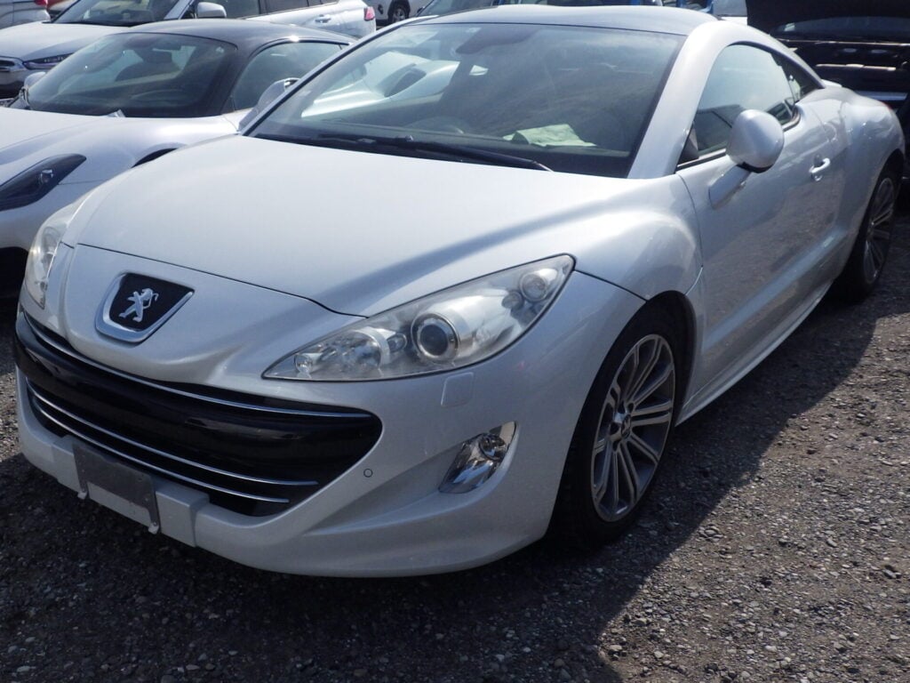 Peugeot RCZ, Used Peugeot RCZ, Peugeot RCZ Silver, Peugeot RCZ Double Bubble Roof, Japan Used Car Auctions, RCZ Import From Japan, Used Cars Export Japan, Export Cars From Japan, Japanese Car Export Service, Japan Car Direct