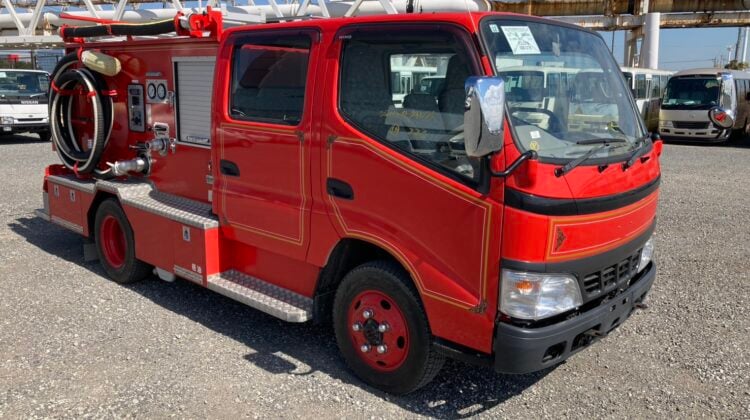 Toyota Dyna Fire Truck For Sale, Used Fire Truck Japan Export, JDM Toyota Dyna, Japanese Fire Truck Import, Toyota Dyna Truck, Used Emergency Vehicle Japan, Toyota Dyna Export, Toyota Dyna Auction Japan, Buy Japanese Fire Truck, Japan Car Direct