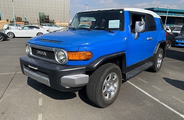 Toyota FJ Cruiser, Used Toyota FJ Cruiser, JDM Toyota FJ Cruiser, Toyota FJ Cruiser Blue, Toyota FJ Cruiser White Roof, Japan Used Car Auctions, FJ Cruiser Import From Japan, Used Cars Export Japan, Export Cars From Japan, Japan Car Direct