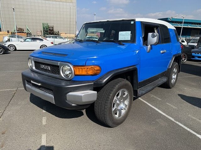 Toyota FJ Cruiser, Used Toyota FJ Cruiser, JDM Toyota FJ Cruiser, Toyota FJ Cruiser Blue, Toyota FJ Cruiser White Roof, Japan Used Car Auctions, FJ Cruiser Import From Japan, Used Cars Export Japan, Export Cars From Japan, Japan Car Direct
