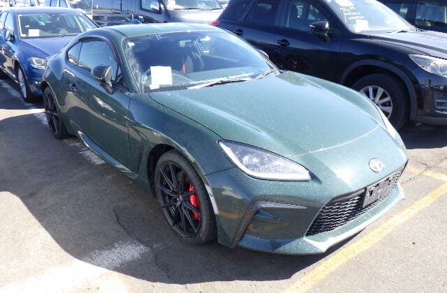 Toyota GR86, Used Toyota GR86, JDM Toyota GR86, Toyota GR86 Dark Green, Toyota GR86 Black Wheels, Japan Used Car Auctions, GR86 Import From Japan, Used Cars Export Japan, Export Cars From Japan, Japan Car Direct