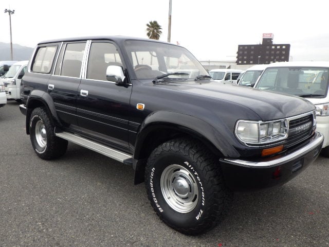 Toyota Land Cruiser 80, Used Toyota Land Cruiser 80, JDM Land Cruiser 80, Toyota Land Cruiser 80 Black, Toyota Land Cruiser 80 BFGoodrich Tyres, Japan Used Car Auctions, Land Cruiser Import From Japan, Used Cars Export Japan, Export Cars From Japan, Japan Car Direct