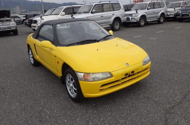 Honda PP1 Beat (07 Apr 2026) Honda Beat, Used Honda Beat, JDM Honda Beat, Honda Beat Yellow, Honda Beat Kei Convertible, Japan Used Car Auctions, Honda Beat Import From Japan, Used Cars Export Japan, Export Cars From Japan, Japan Car Direct