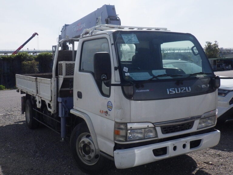 Isuzu Elf, Used Isuzu Elf, Isuzu Elf Crane Truck, Isuzu Elf Cargo Crane Japan, Japan Used Car Auctions, Isuzu Elf Import From Japan, Used Cars Export Japan, Export Cars From Japan, Japanese Car Export Service, Japan Car Direct
