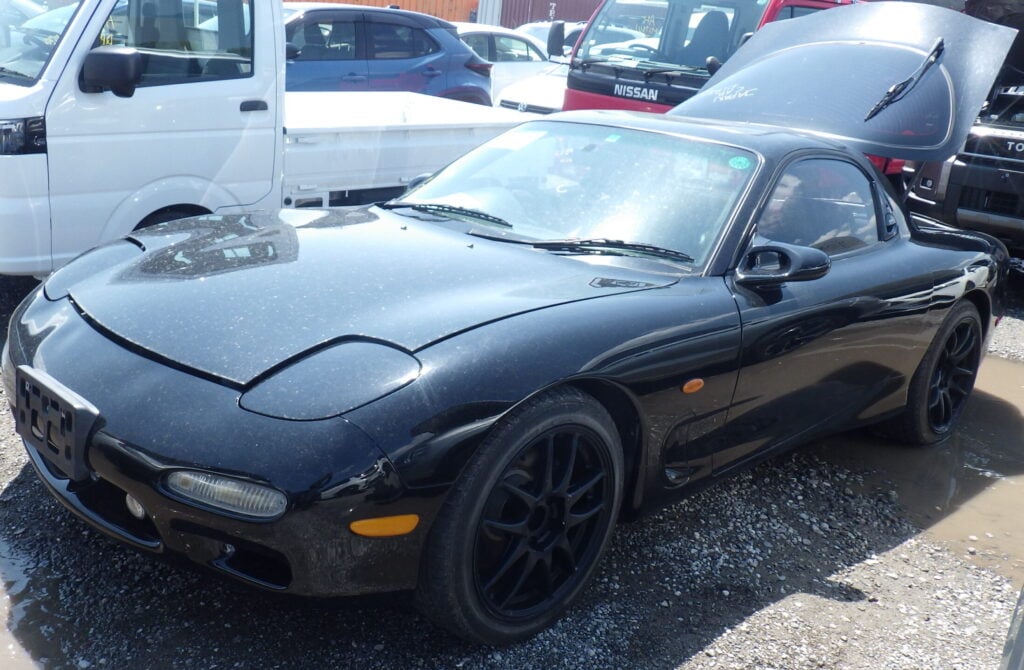 Mazda RX-7, Used Mazda RX-7, JDM Mazda RX-7, Mazda RX-7 FD Black, Mazda RX-7 Black Wheels, Japan Used Car Auctions, RX-7 Import From Japan, Used Cars Export Japan, Export Cars From Japan, Japan Car Direct