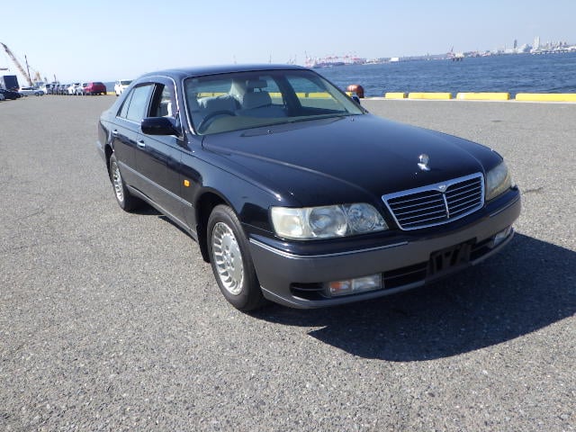 Nissan Cima, Used Nissan Cima, JDM Nissan Cima, Nissan Cima Black Luxury Sedan, Japan Used Car Auctions, Cima Import From Japan, Used Cars Export Japan, Export Cars From Japan, Japanese Car Export Service, Japan Car Direct